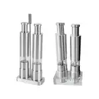 2x Pepper and Salt Grinder Manual Salt Grinder Mill for Camping Kitchen Home