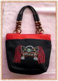 在飛比找Yahoo!奇摩拍賣優惠-原住民阿美族手工藝品--民俗傳統手提包