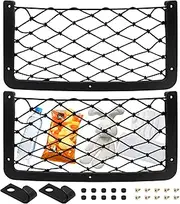 Norhogo Storage Nets for Campervans, van accessories, 2 Pcs Elastic Mesh Van Motorhome Caravan Boat Car Storage Solutions Accessories for Storing Phone/Water Bottle/Toiletry