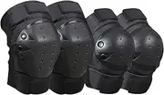 Blelsa 1 Pair Cycling Knee Brace and Elbow Guards Bicycle Bike Cycle Riding Knee Support Protective Pads Guards Sports Cycling Knee Protector Gear