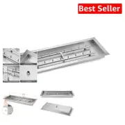 Premium 304 Stainless Steel 30" x 10" Fire Pit Jet Burner for Brighter Flame