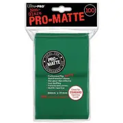 ULTRA PRO Deck Protector Sleeves Pro Matte Green Standard 100ct 66x91mm