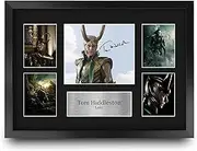 HWC Trading FR A3 Tom Hiddleston Loki Avengers Gifts Printed Signed Autograph Picture Display for Movie Memorabilia Fans - A3 Framed