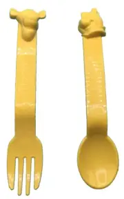 Tupperware Fork Spoon Baby Child Toddler Feeding Utensils Winnie Pooh Tigger