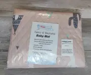 Portable Baby Play Mat Machine Washable Foldable Non-Slip 43x43” Pink-Cactus New