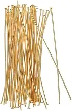 ERINGOGO 50PCS Shaped Flat Head Pins Stainless Steel Jewelry Making Supplies for DIY Necklaces Bracelets and Earrings Easy to Use Versatile Crafting Pins for All Projects