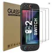 Screen Protector Tempered Glass for Switch Nintendo 2 Model 2025 Transparent HD