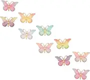 [Healeved] 10pcs Resin Butterfly Charms for DIY Crafts Multi Color Decorative Accessories for Phone Case Photo Frames Hairpins Unique Handmade Ornaments for Creative Projects