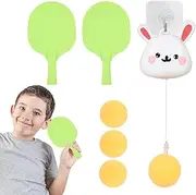 Kids Table Tennis: Portable Table Tennis Set, Table Tennis Trainer | Lightweight -poong table for kids, Portable Tennis Ball Paddles Set, Dive Sports Activity