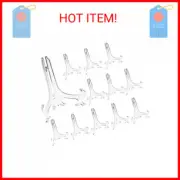 Artliving 7 Inch Clear Plastic Easels or Stand/Plate Holders to Display Pictures