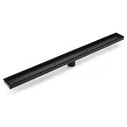 Bathroom Shower Grate 900mm Tile Insert Floor Drain 50mm Waste Outlet Black