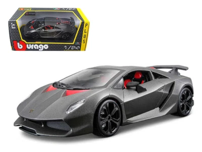 Lamborghini Sesto Elemento Matt Grey Bburago 1/24 Diecast Car Model