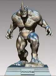 Rhino Resin Sculpture Statue Model Kit Unpainted/Unassembl
