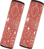 Car Seat Belt Pads Set of 2 Soft Unique Car Seatbelt Shoulder Cover Child Safety Seat Shoulder Strap Cover Car Accessories for Adults Youth Kids S Hand Drawn Pattern Cute Christmas 1893864307