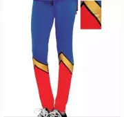 Super Girl Man Web Tights Marvel Avenger DC Comics Captain Child Size M/L 8-14