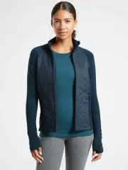 Athleta Flurry Force Insulated PrimaLoft Jacket, Lagoon Teal, SIZE XS #499333