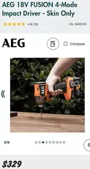AEG 18V FUSION Brushless 4 mode Impact Driver A18FID0 I NEW MODEL