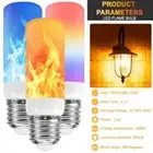 Dynamic 4 Modes Fire Effect Lamp Bulb Burning Fire LED Fire Flame Bulb For E27