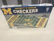 University Of Michigan Checkers Board Game - Brand New