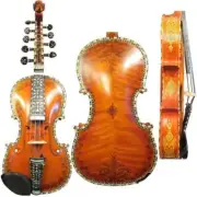 Hand made Norwegian fiddle 4/4 violin 4*5 Hardanger fiddle,powerful sound