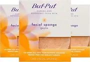 Buf-Puf Gentle Facial Sponge, Dermatologist Developed, Removes Deep Down Dirt & Makeup That Causes Breakouts and Blackheads, Reusable, Exfoliating, 3 Count