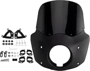 Motorcycle Mudguard Fit For Harley Softail M8 Low Rider S 114 117 2020-2022 2023 Windshield Fairing 5.75 Inch Cowls Set(11 inch Matte Black)