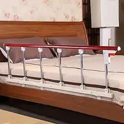 Bed Guardrail, Foldable Elderly Adults Rail, Sides Guard Home Rails, Adults Assist Handle Bed Railing Hospital Metal Grip Bumper Bar/6 Gears
