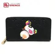 Louis Vuitton M14160 Zippy Wallet Murakami Panda Japan Limited Lv Tm Long Noir U