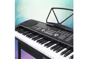 Alpha 61 Keys Electronic Piano Keyboard Digital Electric w/ Stand Beginner Black