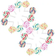 [FONDOTIN] 20pcs Colorful Lollipop Pendants Jewelry Making Kit for Girls Diy Charm Lollipops Polymer Clay Decor