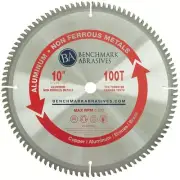 Benchmark Abrasives 10” TCT Saw Blade Tungsten Carbide Tipped Circular Saw Bl...