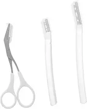 DECOMELODY Eyebrow Trimmer Set Eyebrow Scissors Razor Comb and Grooming Tools for Women Men