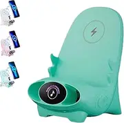 Yamajifactory Phone Holder Charger, Portable Mini Chair Wireless Charger, Wireless Charging Station Phone Stand, 2024 Mini Chair Wireless Fast Charger Multifunctional Phone Holder (Green)