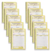 10pc Spirax 555 Invoice & Statement Spiral Notebook Writing Stationery 50-Pages