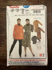 Burda 8171 UNCUT Sewing Pattern, Misses' Coat/Jacket, Size 10-24