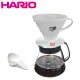 【HARIO】1-4人份 V60有田燒陶瓷濾杯+台玻耐熱玻璃咖啡壺600ml