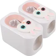 PENIKOKO 2pcs Cartoon Toothpaste Squeezing Artifact Bow Arrow Cupid Boy Cupid Bow Arrow Prop Fake Pink Cupid Bow Toothbrush Cupid Arrow Prop Boo Tooth Brush Toothbrushes Animal Plastic