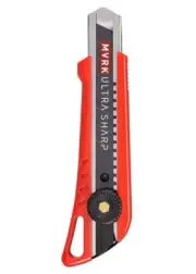 MVRK 18mm Professional Ultra Sharp Screw Lock Snap Knife