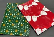 NWT IKEA VINTERFINT BAG Shopping Tote SANTA RED & GREEN HOLIDAY Limited LARGE