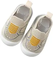 [Maaua] Baby Shoes First Walking Shoes - Boys Girls Non Slip Walking Shoes Toddler Baby Infant Kids Slippers with Soft Sole Sneakers Breathable Lightweight Sock Shoes for Outdoor Indoor