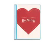 Valentine's Day White Be Mine Book Sheet Protectors Portfolio Binder Folder