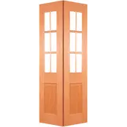 Woodcraft 2040 x 820 x 35mm Internal Bifold Door 6Lite Clear Glass
