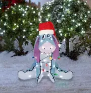 2.5' LED DISNEY'S EEYORE FROM WINNIE THE POOH Tinsel Yard Decoration