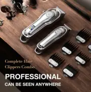 Professional Hair Clippers for Men- Hair Cutting Kit & Zero Gap T-Blade HC596..