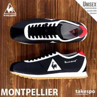 在飛比找蝦皮購物優惠-Le Coq Sportif 公雞牌 黑色復古休閒鞋#25.