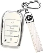 QBUC for Toyota Key Fob Cover with Keychain for toyota key fob case