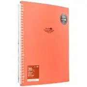 Aqua Drops Refillable Display Book A4 20 Pockets Vivid Red