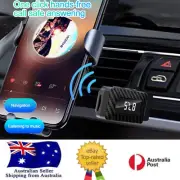 Bluetooth 5.3 FM Transmitter Rec Handsfree Call Mini USB Wireless Adapt LED Disp