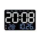 Electronic Wall Clock Temperature Date Display Table Clock Wall-Mounted7453