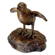 Design Toscano Single Baby California Quail Solid Cast Bronze Garden Statue